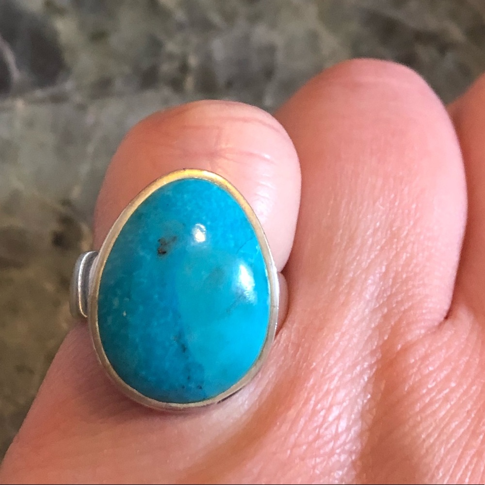 Barse Sterling Silver Turquoise ring size 8